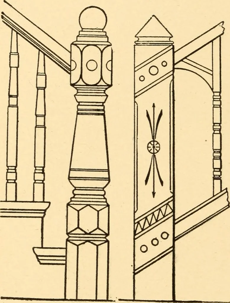 An illustration from Common-sense stair building and handrailing, 1903, leaf 165