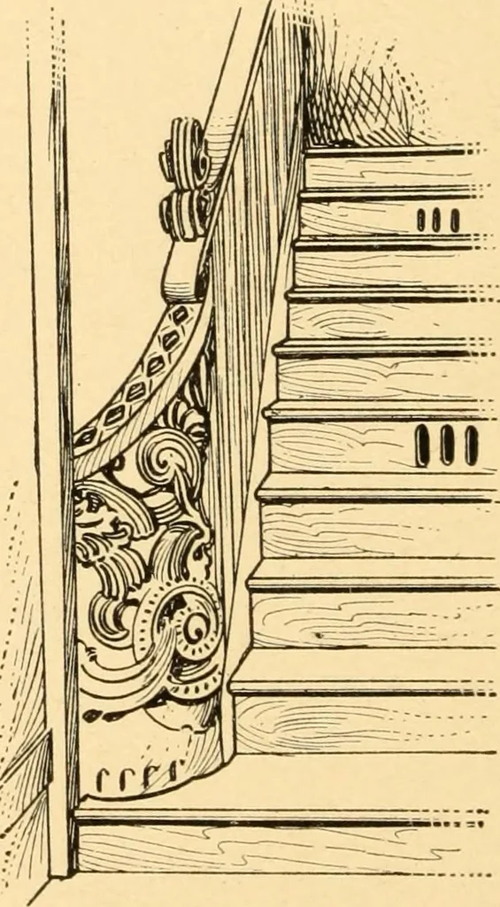 An illustration from Common-sense stair building and handrailing, 1903, leaf 169