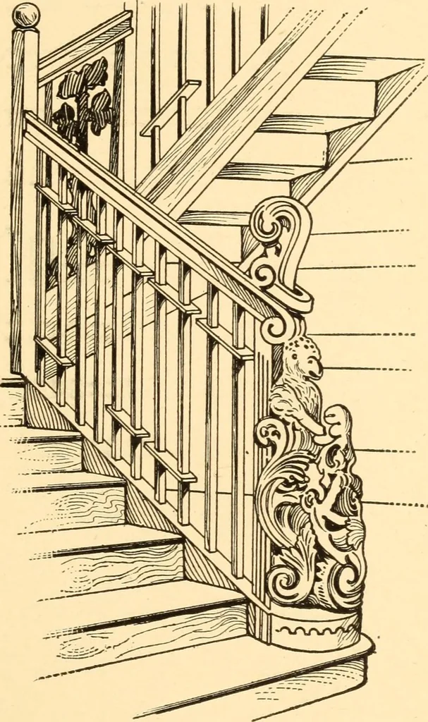 An illustration from Common-sense stair building and handrailing, 1903, leaf 170
