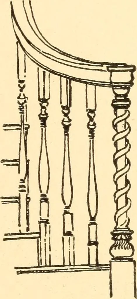An illustration from Common-sense stair building and handrailing, 1903, leaf 172