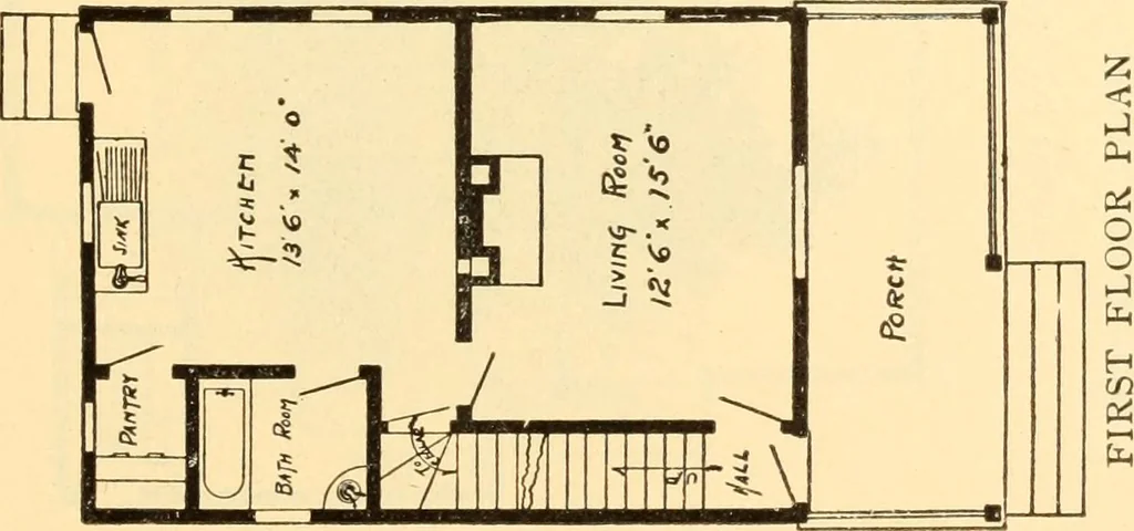 An illustration from Common-sense stair building and handrailing, 1903, leaf 214