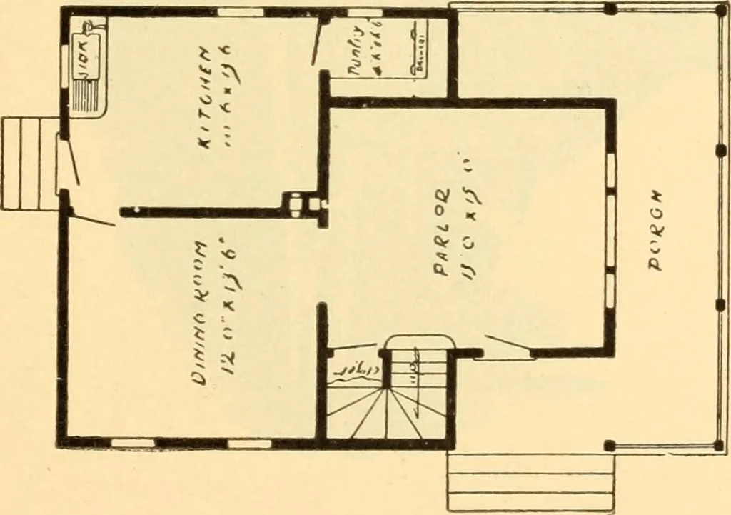 An illustration from Common-sense stair building and handrailing, 1903, leaf 220