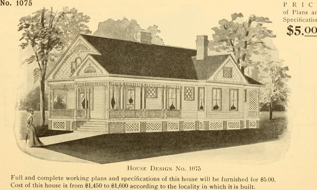 An illustration from Common-sense stair building and handrailing, 1903, leaf 225