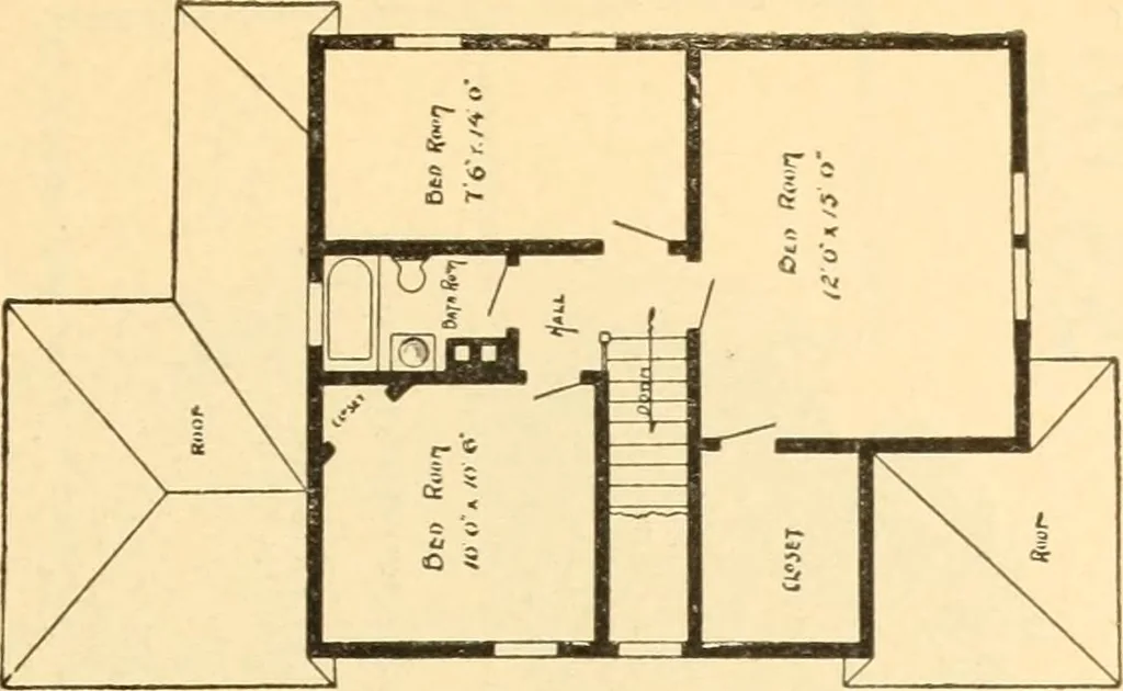 An illustration from Common-sense stair building and handrailing, 1903, leaf 230