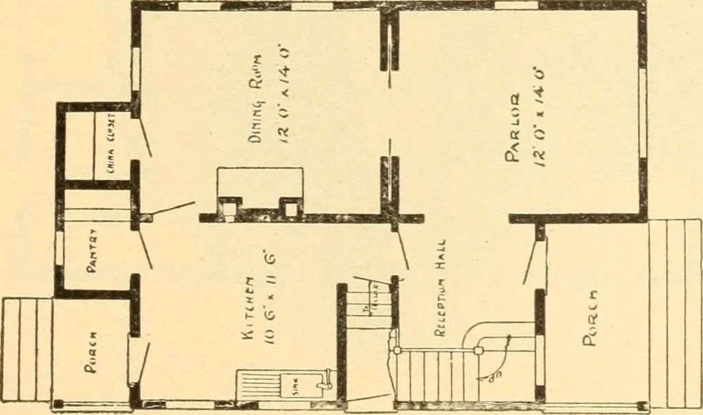 An illustration from Common-sense stair building and handrailing, 1903, leaf 232