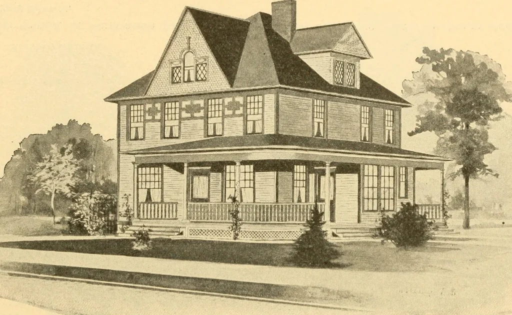 An illustration from Common-sense stair building and handrailing, 1903, leaf 235