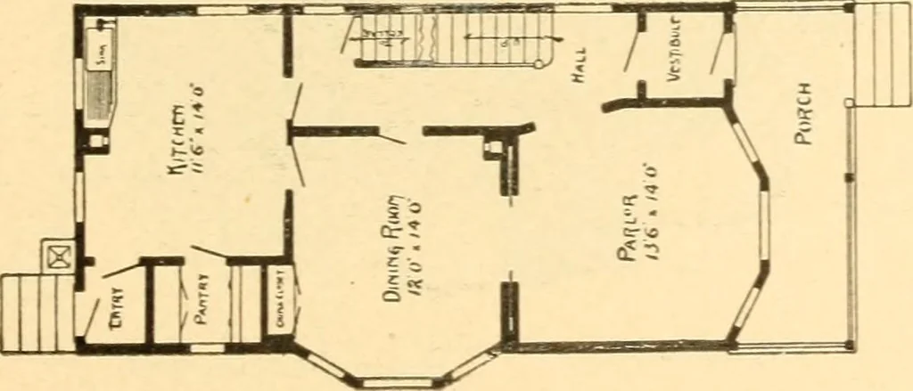 An illustration from Common-sense stair building and handrailing, 1903, leaf 240