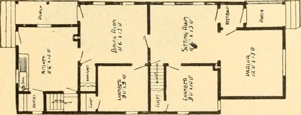 An illustration from Common-sense stair building and handrailing, 1903, leaf 244