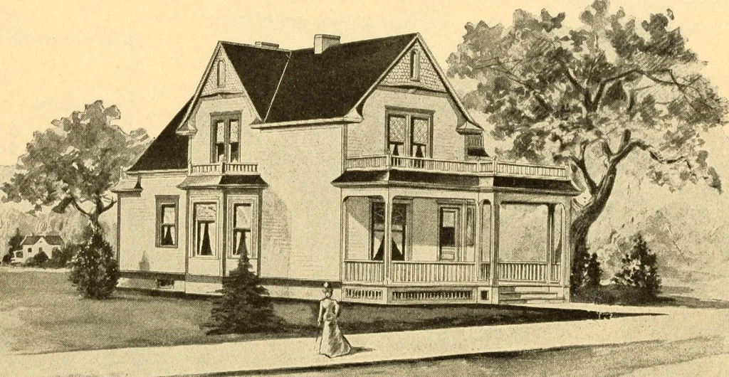 An illustration from Common-sense stair building and handrailing, 1903, leaf 253