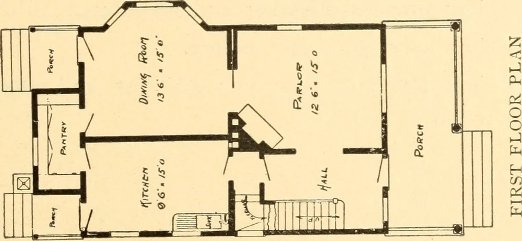 An illustration from Common-sense stair building and handrailing, 1903, leaf 256