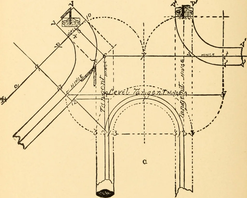 An illustration from Common-sense stair building and handrailing, 1903, leaf 55
