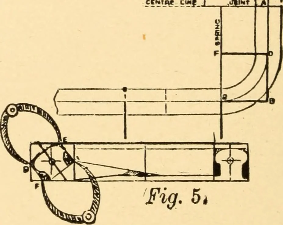 An illustration from Common-sense stair building and handrailing, 1903, leaf 57
