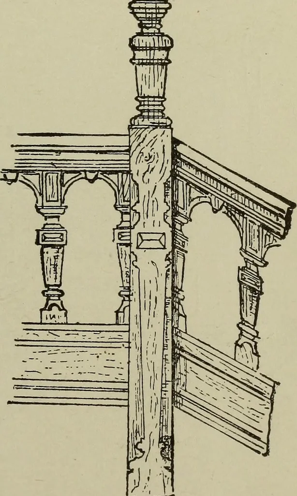 An illustration from Common-sense stair building and handrailing .., 1913, leaf 148