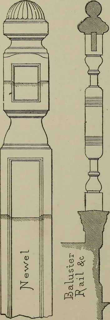 An illustration from Common-sense stair building and handrailing .., 1913, leaf 155