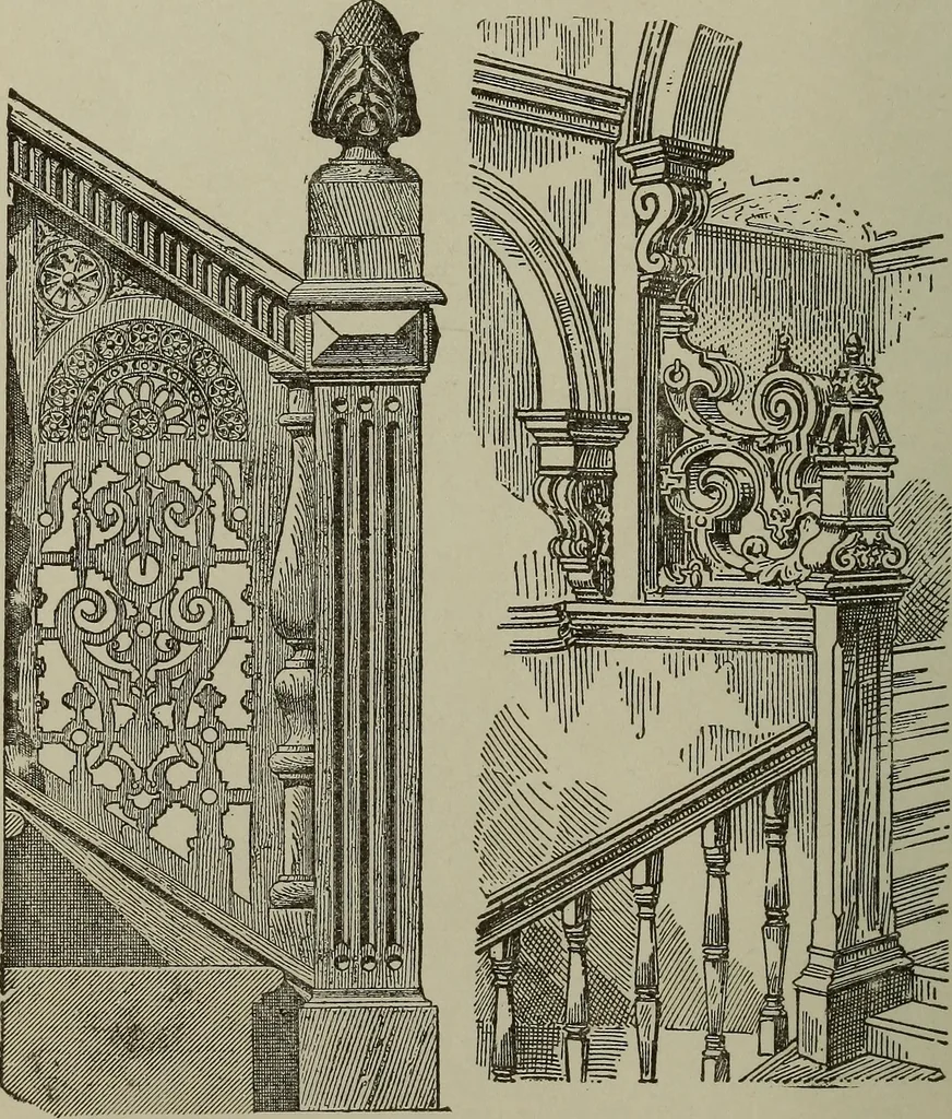 An illustration from Common-sense stair building and handrailing .., 1913, leaf 157
