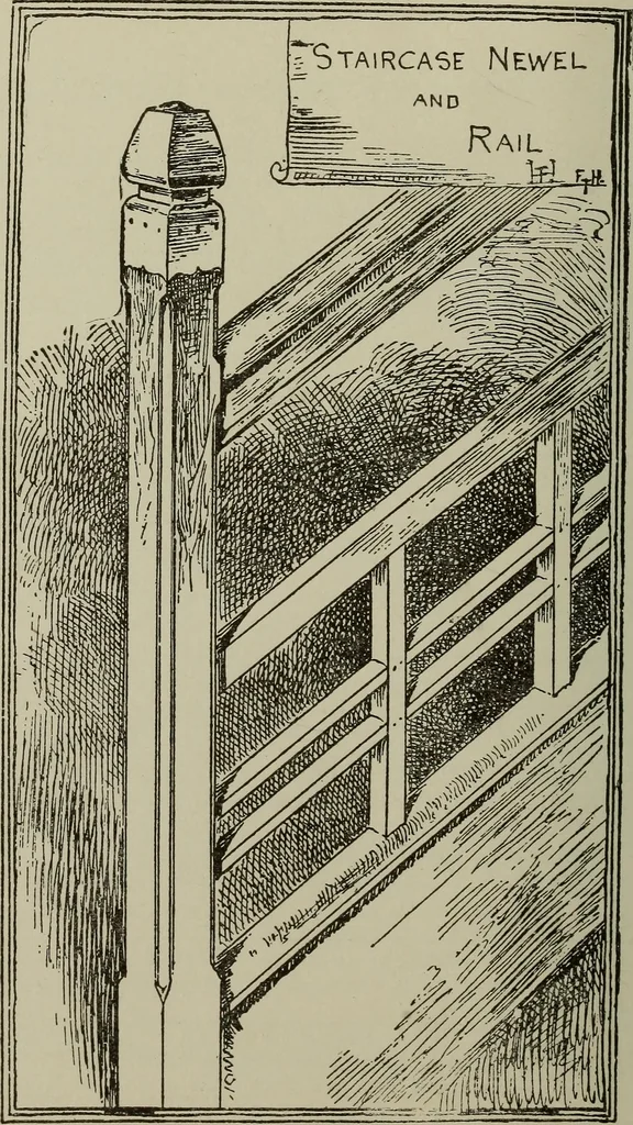 An illustration from Common-sense stair building and handrailing .., 1913, leaf 175