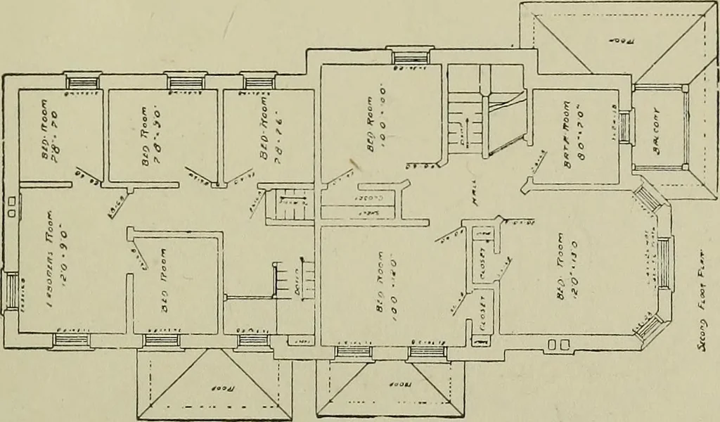 An illustration from Common-sense stair building and handrailing .., 1913, leaf 204