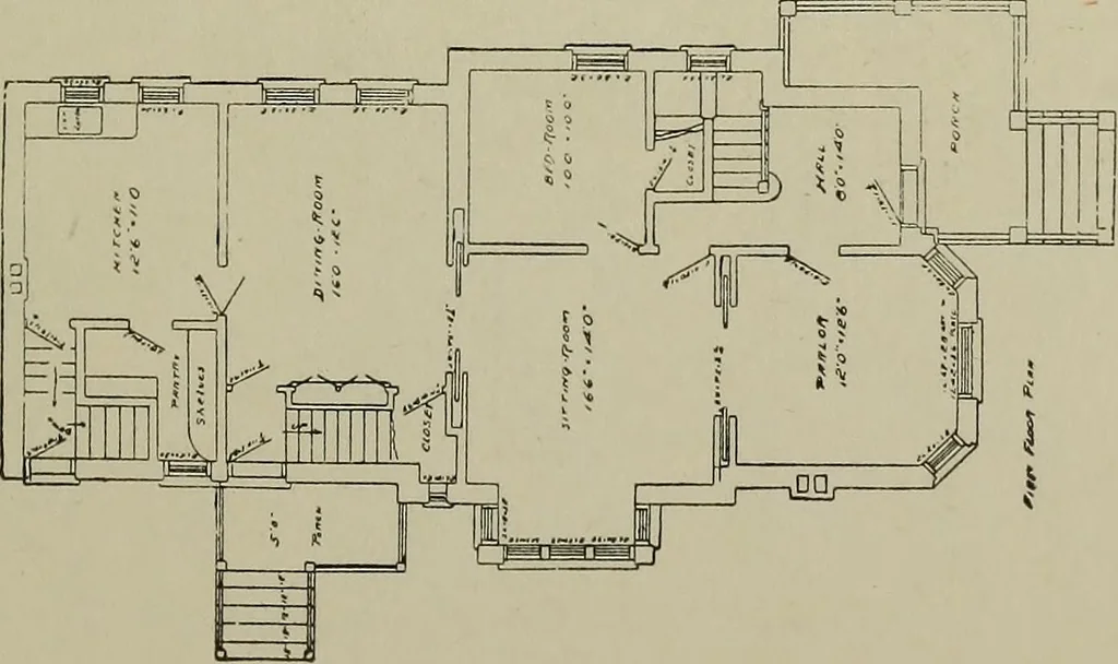 An illustration from Common-sense stair building and handrailing .., 1913, leaf 204