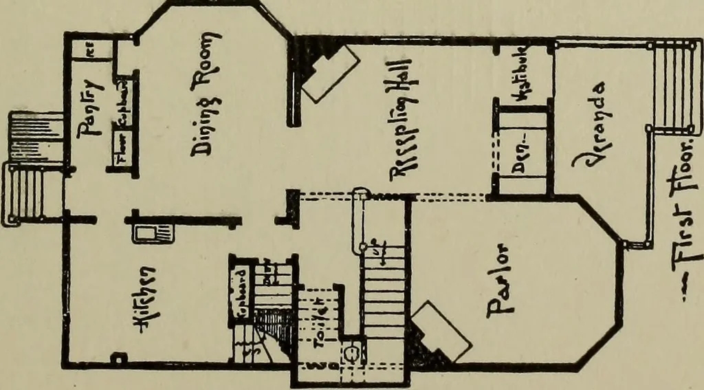 An illustration from Common-sense stair building and handrailing .., 1913, leaf 206