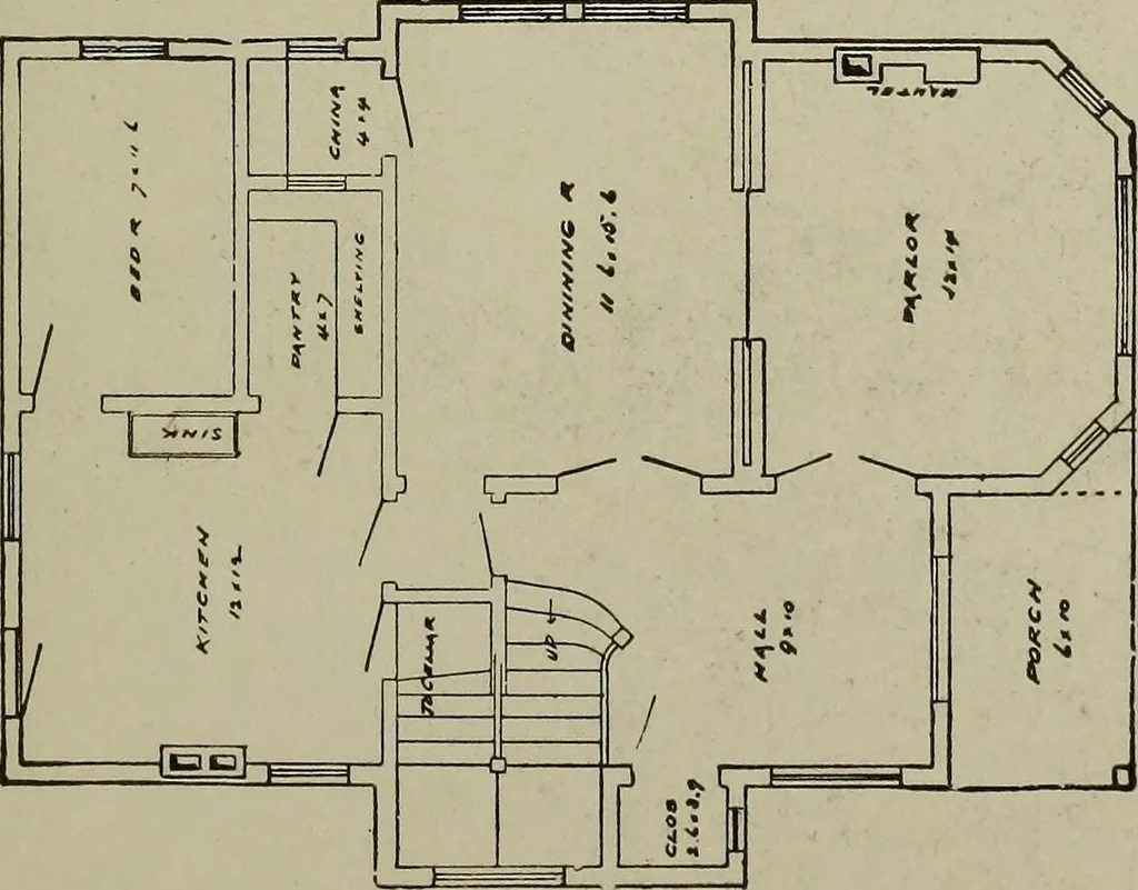 An illustration from Common-sense stair building and handrailing .., 1913, leaf 210