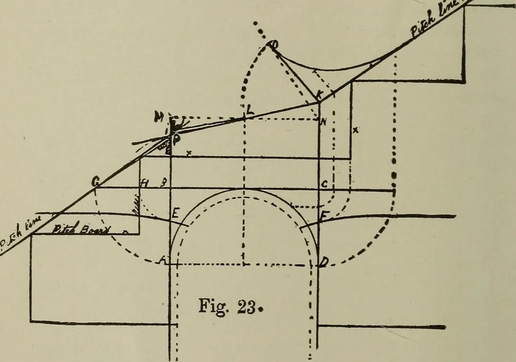 An illustration from Common-sense stair building and handrailing .., 1913, leaf 25
