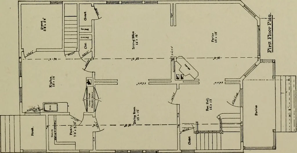 An illustration from Common-sense stair building and handrailing .., 1913, leaf 256
