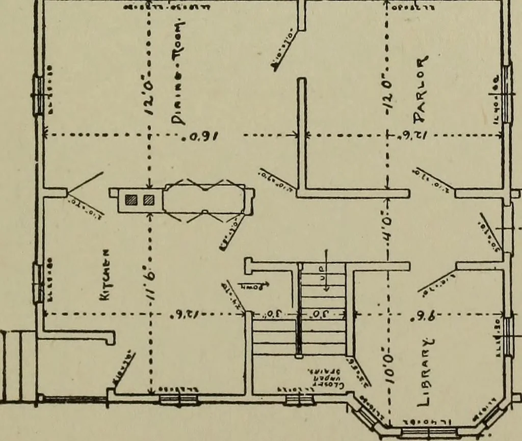 An illustration from Common-sense stair building and handrailing .., 1913, leaf 258