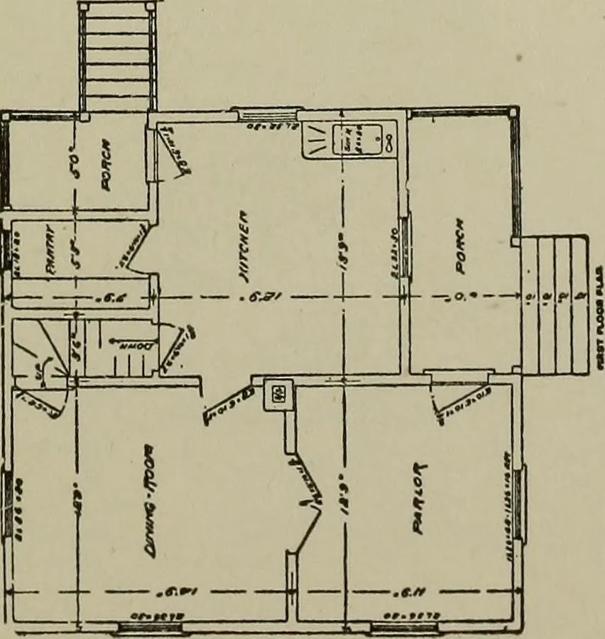 An illustration from Common-sense stair building and handrailing .., 1913, leaf 272
