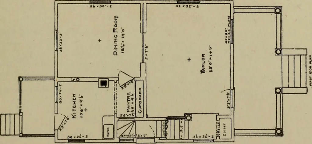 An illustration from Common-sense stair building and handrailing .., 1913, leaf 312