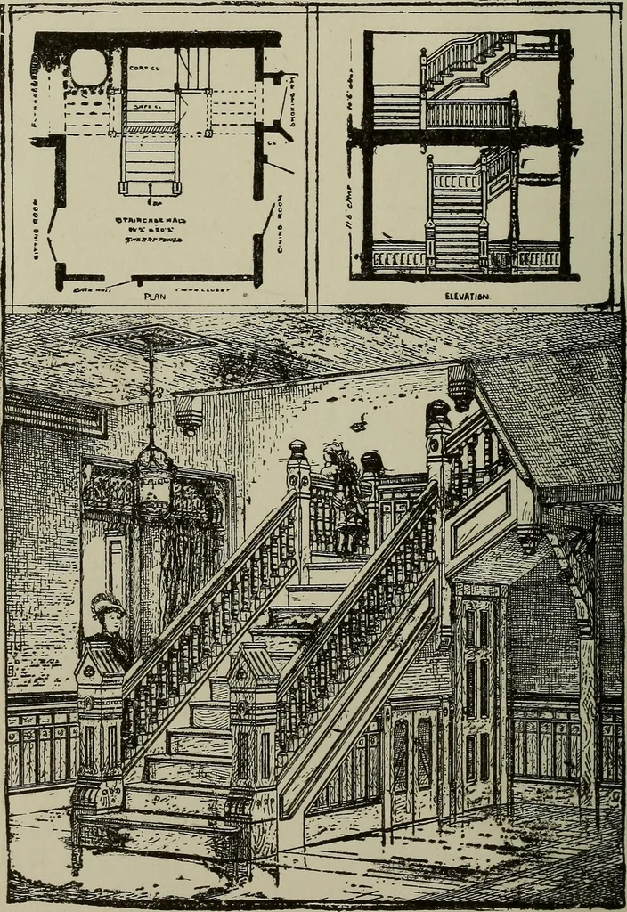 An illustration from Common-sense stair building and handrailing .., 1913, leaf 99
