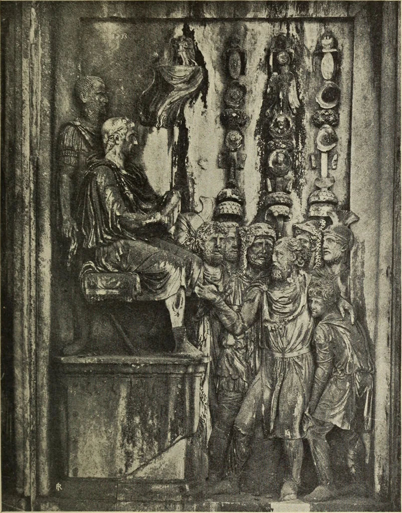 An illustration from Companion to Roman history, 1912, leaf 228