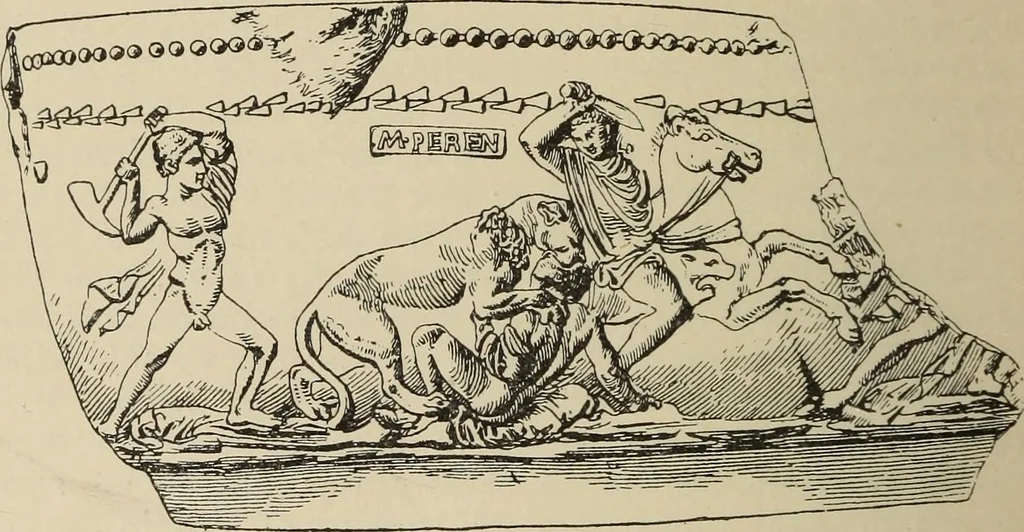 An illustration from Companion to Roman history, 1912, leaf 461
