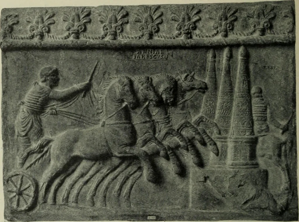 An illustration from Companion to Roman history, 1912, leaf 387