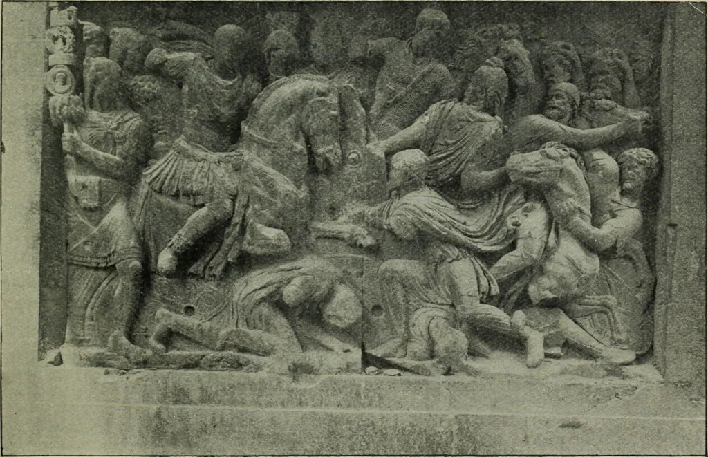 An illustration from Companion to Roman history, 1912, leaf 424