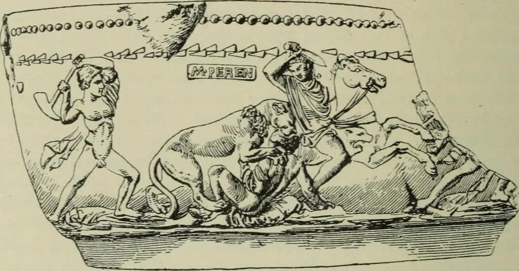 An illustration from Companion to Roman history, 1912, leaf 475