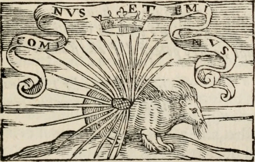 An illustration from Comparatione di Homero, Virgilio e Torqvato : et a chi di loro si debba la palma nell'heroico poema. Del quale si vanno anco riconoscendo i preceti:con dar largo conto de'poeti heroici, tanto Greci, quanto Latini & Italiani. Et in particolare si fà guiditio dell' Ariosto, 1607, leaf 4