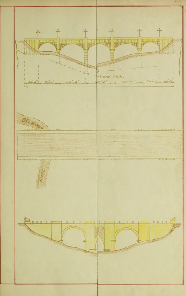 An illustration from Comparative design of a viaduct, 1912, leaf 12