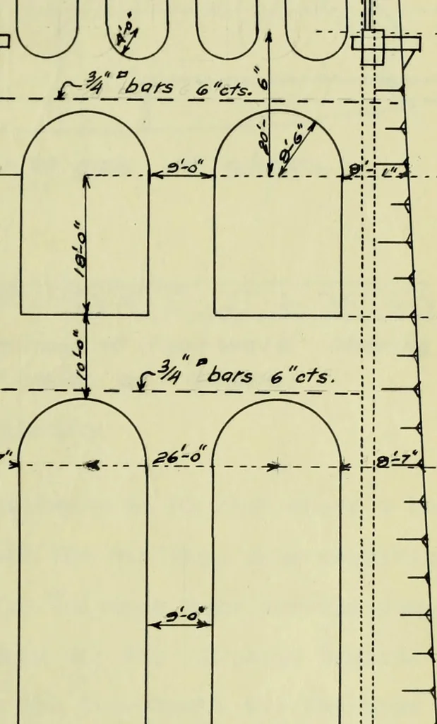 An illustration from Comparative design of a viaduct, 1912, leaf 88