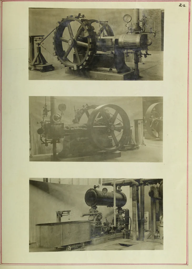 An illustration from Comparative efficiencies of steam engines and steam turbines in small units, 1909, leaf 132