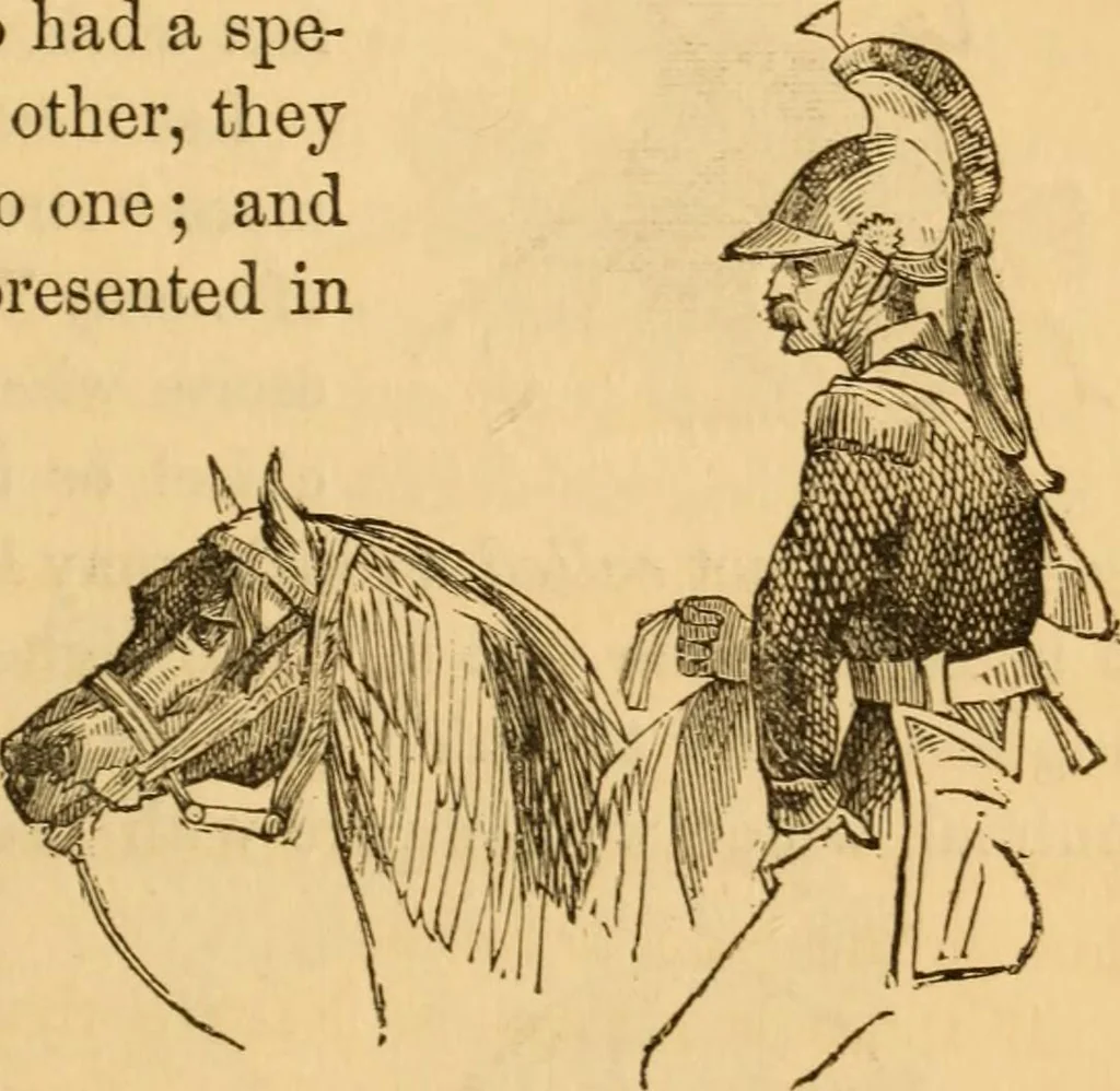 An illustration from Comparative physiognomy; or, Resemblances between men and animals, 1852, leaf 140