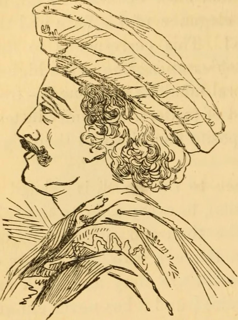 An illustration from Comparative physiognomy; or, Resemblances between men and animals, 1852, leaf 143