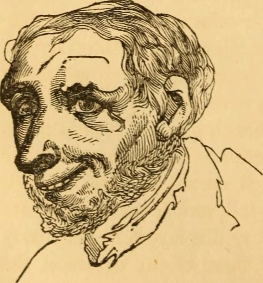 An illustration from Comparative physiognomy; or, Resemblances between men and animals, 1852, leaf 195