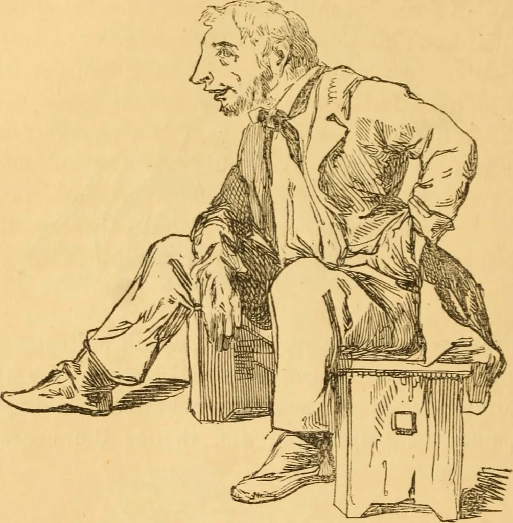 An illustration from Comparative physiognomy; or, Resemblances between men and animals, 1852, leaf 199