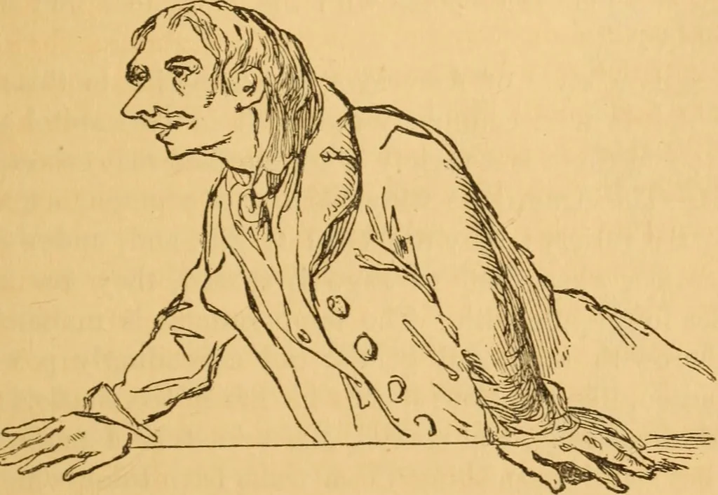 An illustration from Comparative physiognomy; or, Resemblances between men and animals, 1852, leaf 204