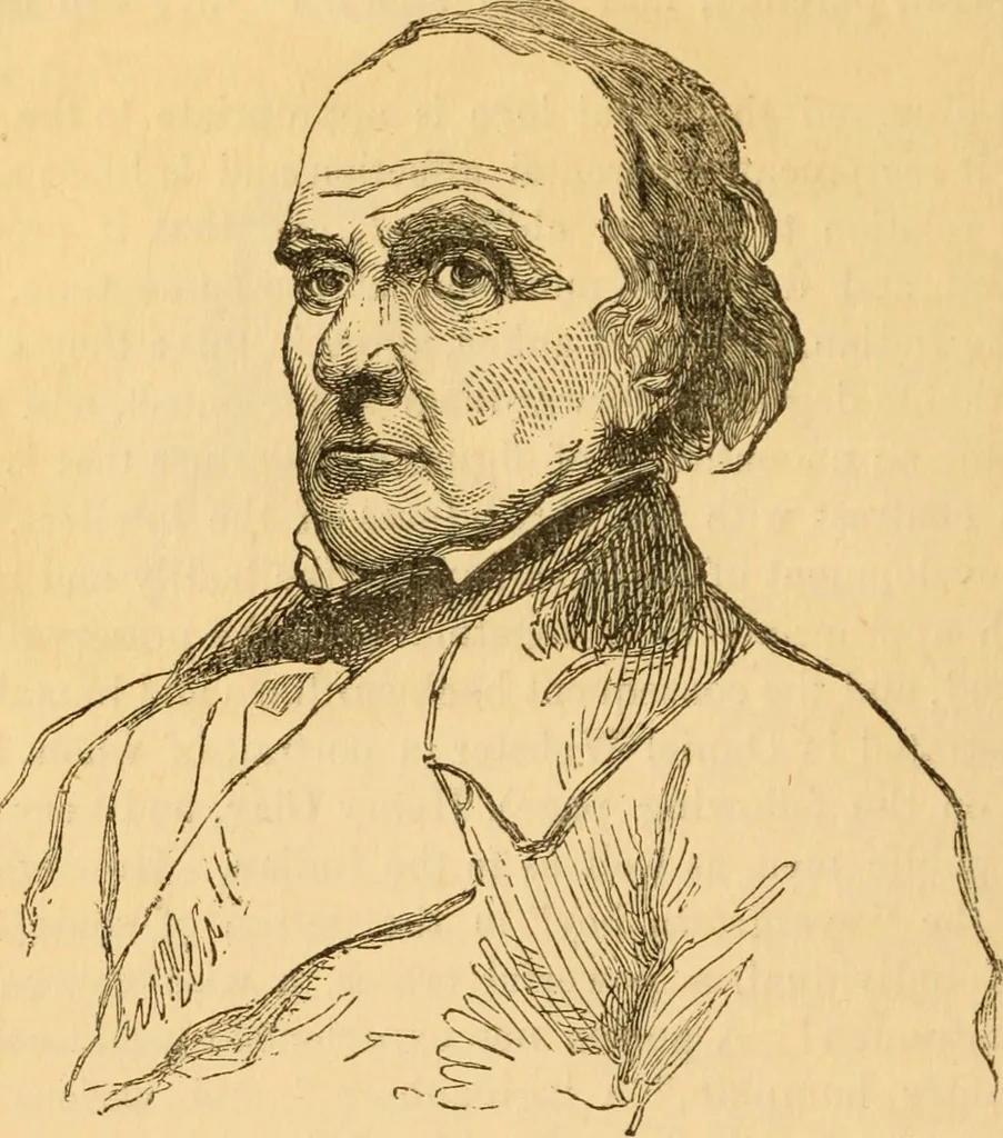 An illustration from Comparative physiognomy; or, Resemblances between men and animals, 1852, leaf 215