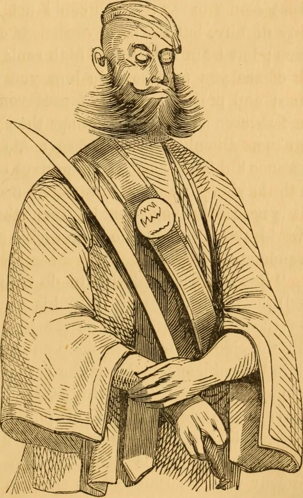 An illustration from Comparative physiognomy; or, Resemblances between men and animals, 1852, leaf 228