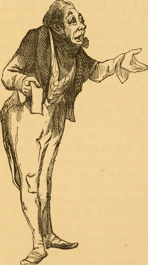 An illustration from Comparative physiognomy; or, Resemblances between men and animals, 1852, leaf 235