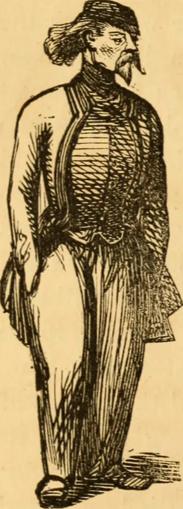 An illustration from Comparative physiognomy; or, Resemblances between men and animals, 1852, leaf 247