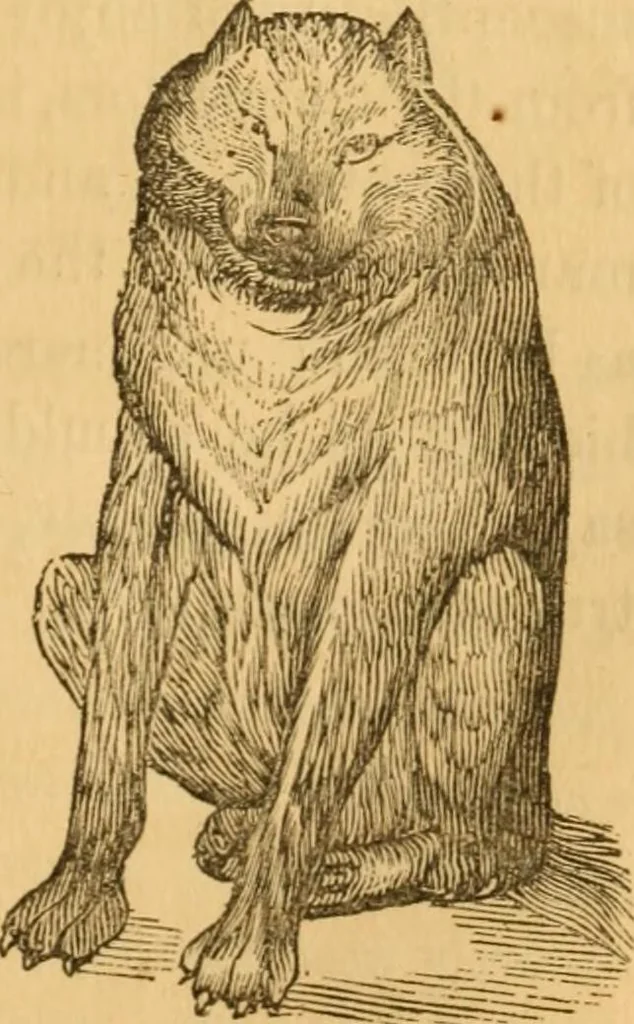 An illustration from Comparative physiognomy; or, Resemblances between men and animals, 1852, leaf 266