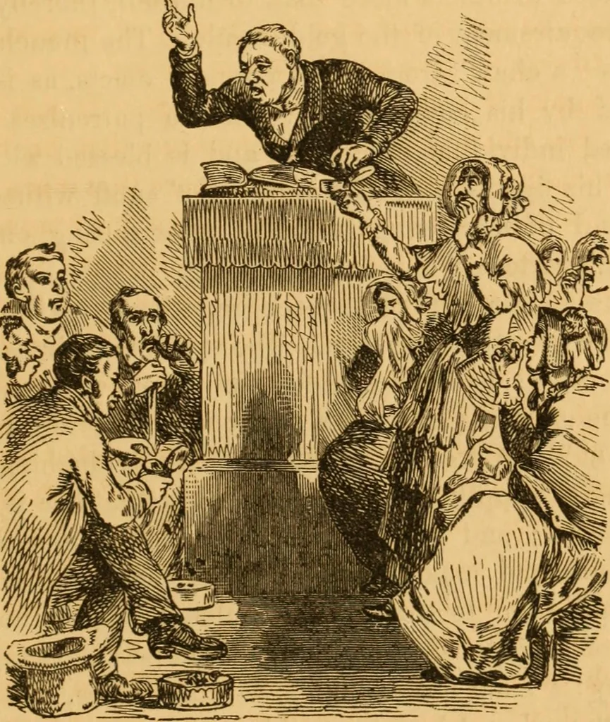 An illustration from Comparative physiognomy; or, Resemblances between men and animals, 1852, leaf 302